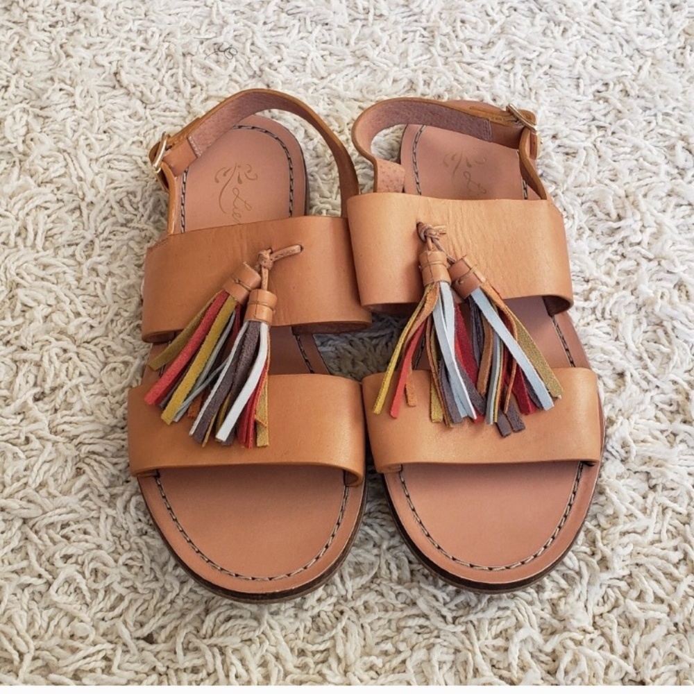 EUC Fringe Sandals